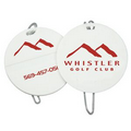 Round Golf Bag Tag w/ Clear Loop Strap